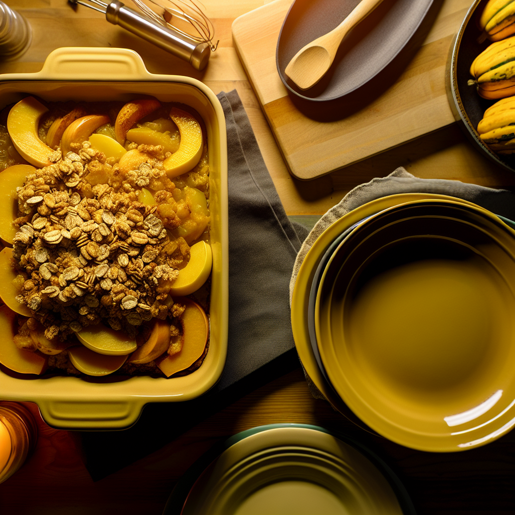 Delicious acorn squash and apple casserole