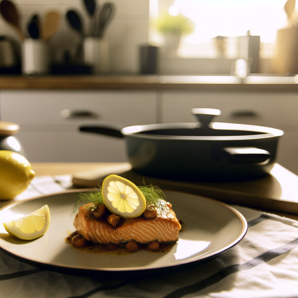 Delicious Air Fryer Salmon with Lemon - homemade recipe