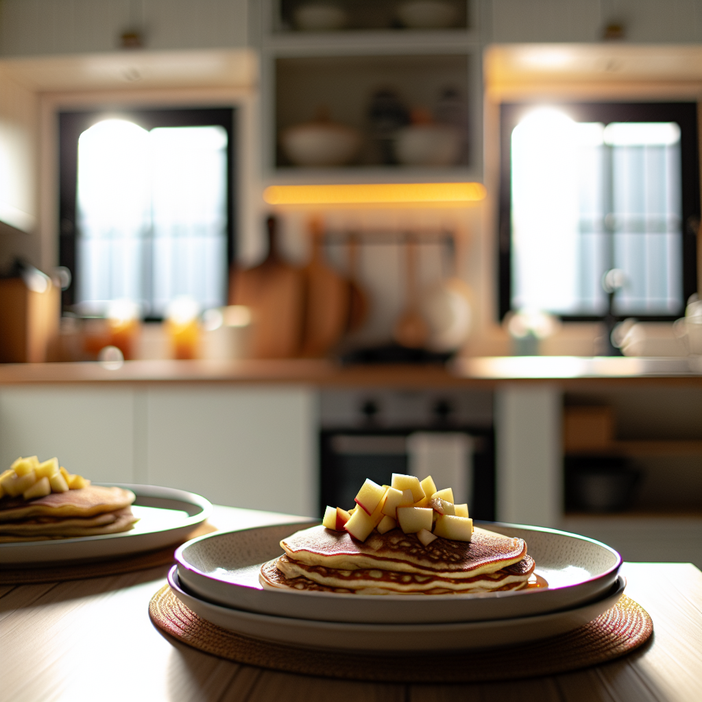 Delicious apple pancakes