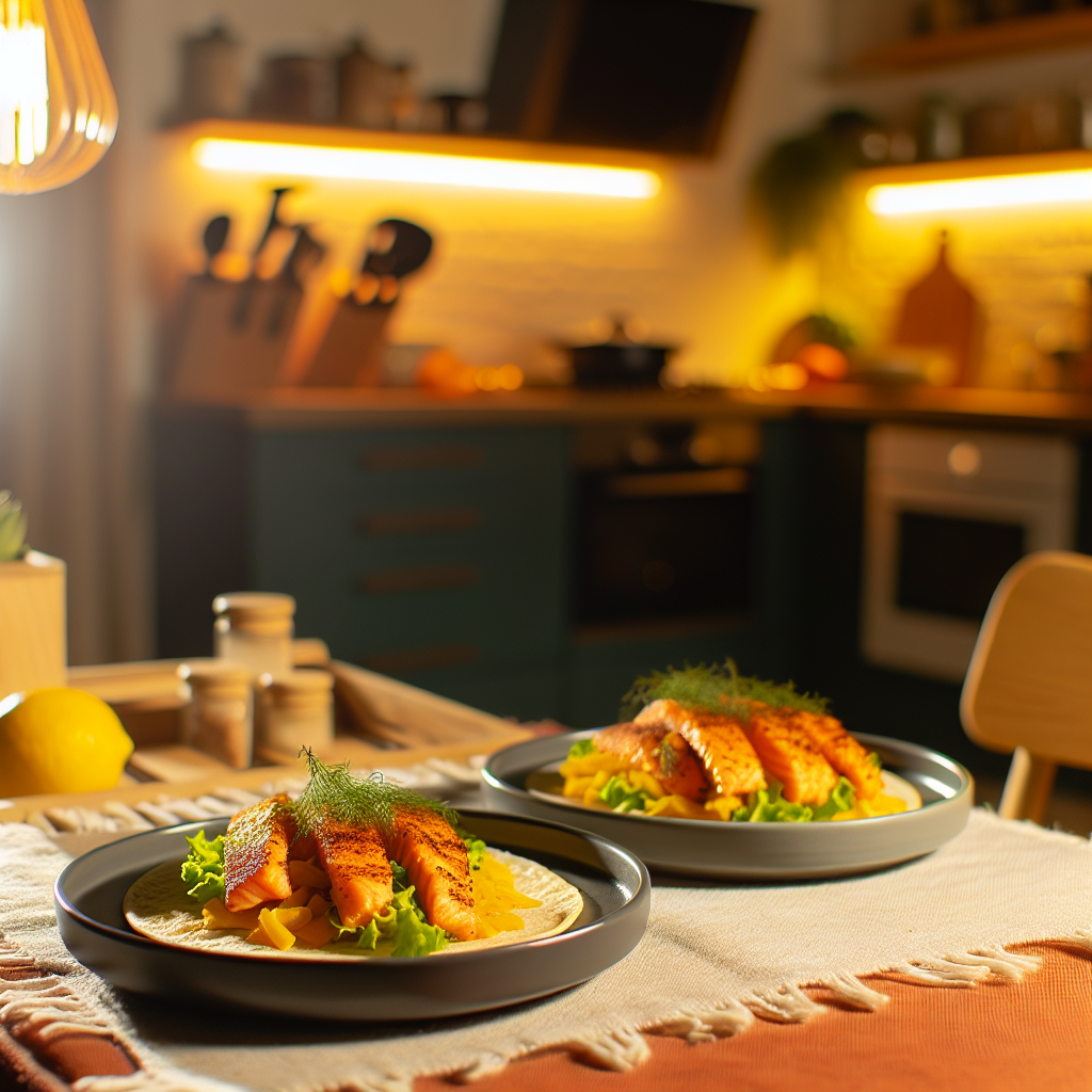 Delicious Blackened Salmon Tacos - homemade recipe