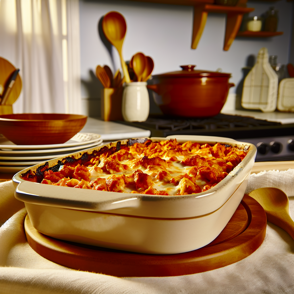 Delicious Buffalo Chicken Casserole - homemade recipe