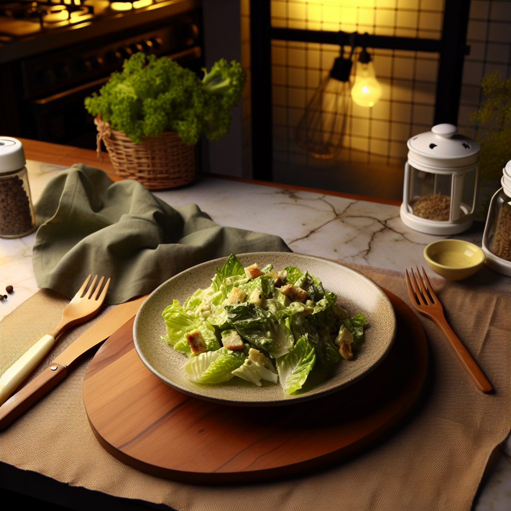 Delicious caesar salad