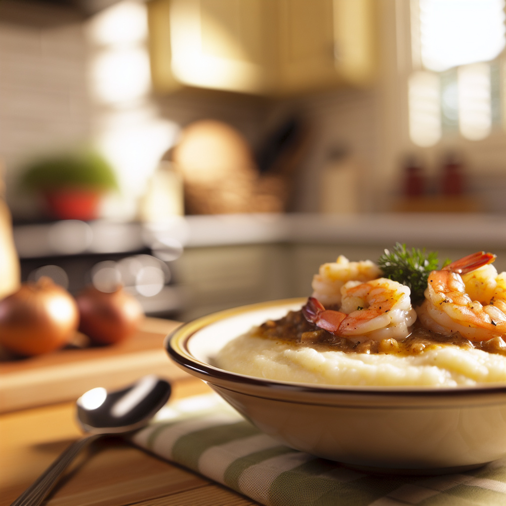 Delicious Cajun Shrimp and Grits - homemade recipe