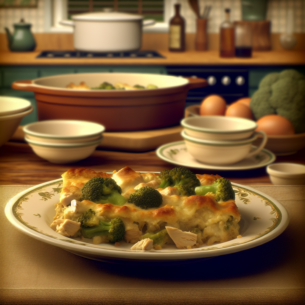 Delicious Chicken Broccoli Casserole - homemade recipe