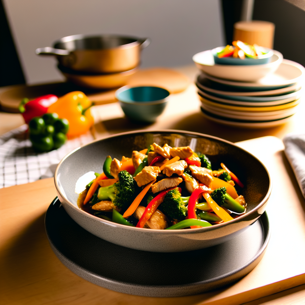 Delicious chicken stir fry