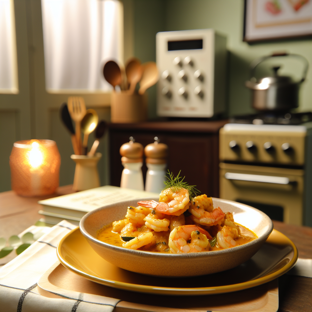 Delicious Coconut Curry Shrimp - homemade recipe