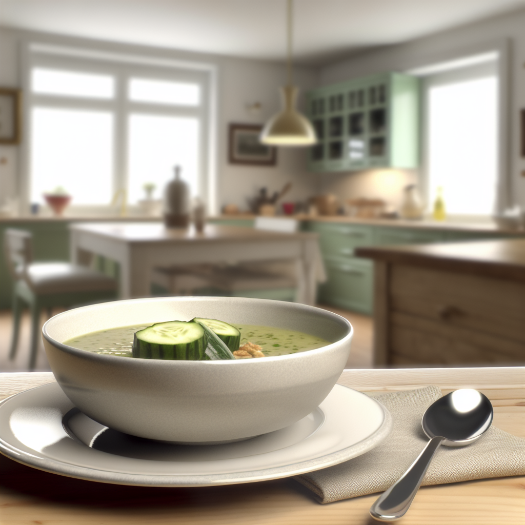 Delicious Flash Cucumber Gazpacho - homemade recipe