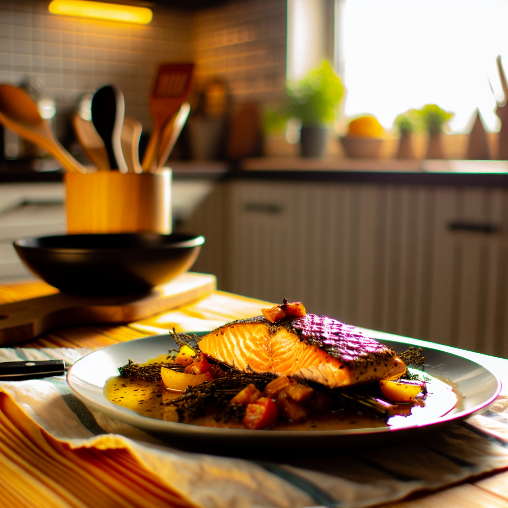 Delicious Honey Garlic Baked Salmon - homemade recipe