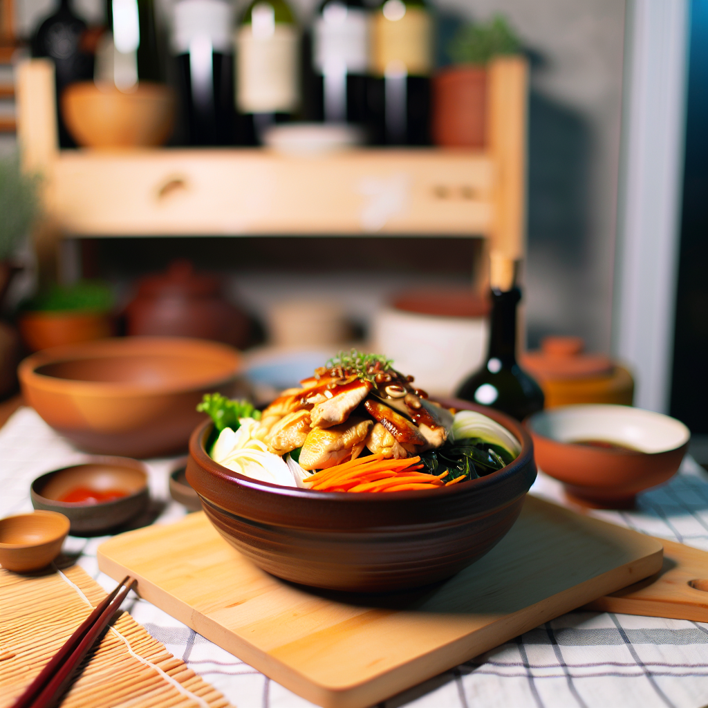 Delicious Korean Chicken Bibimbap - homemade recipe