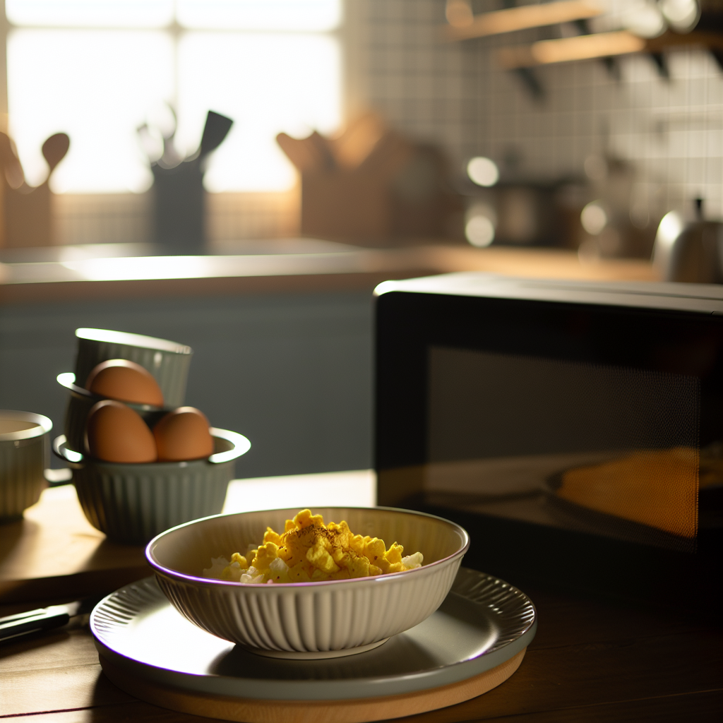 Delicious Microwave Scrambled Eggs - homemade recipe