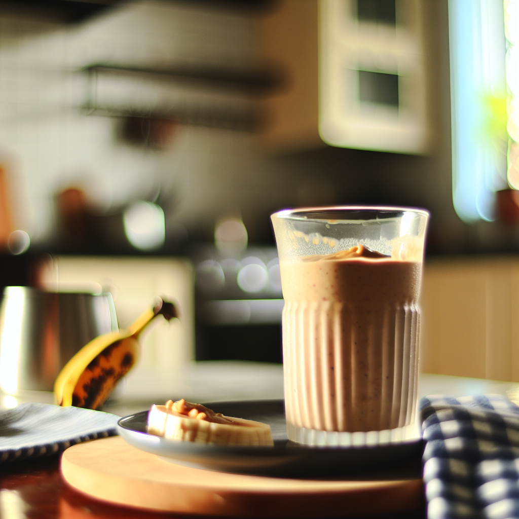 Delicious Peanut Butter Banana Smoothie - homemade recipe