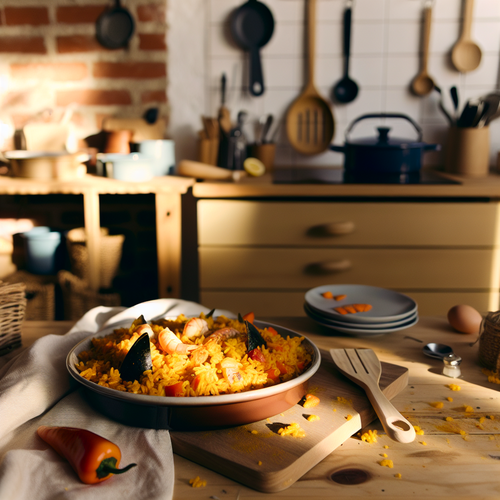 Delicious Spanish Paella - homemade recipe